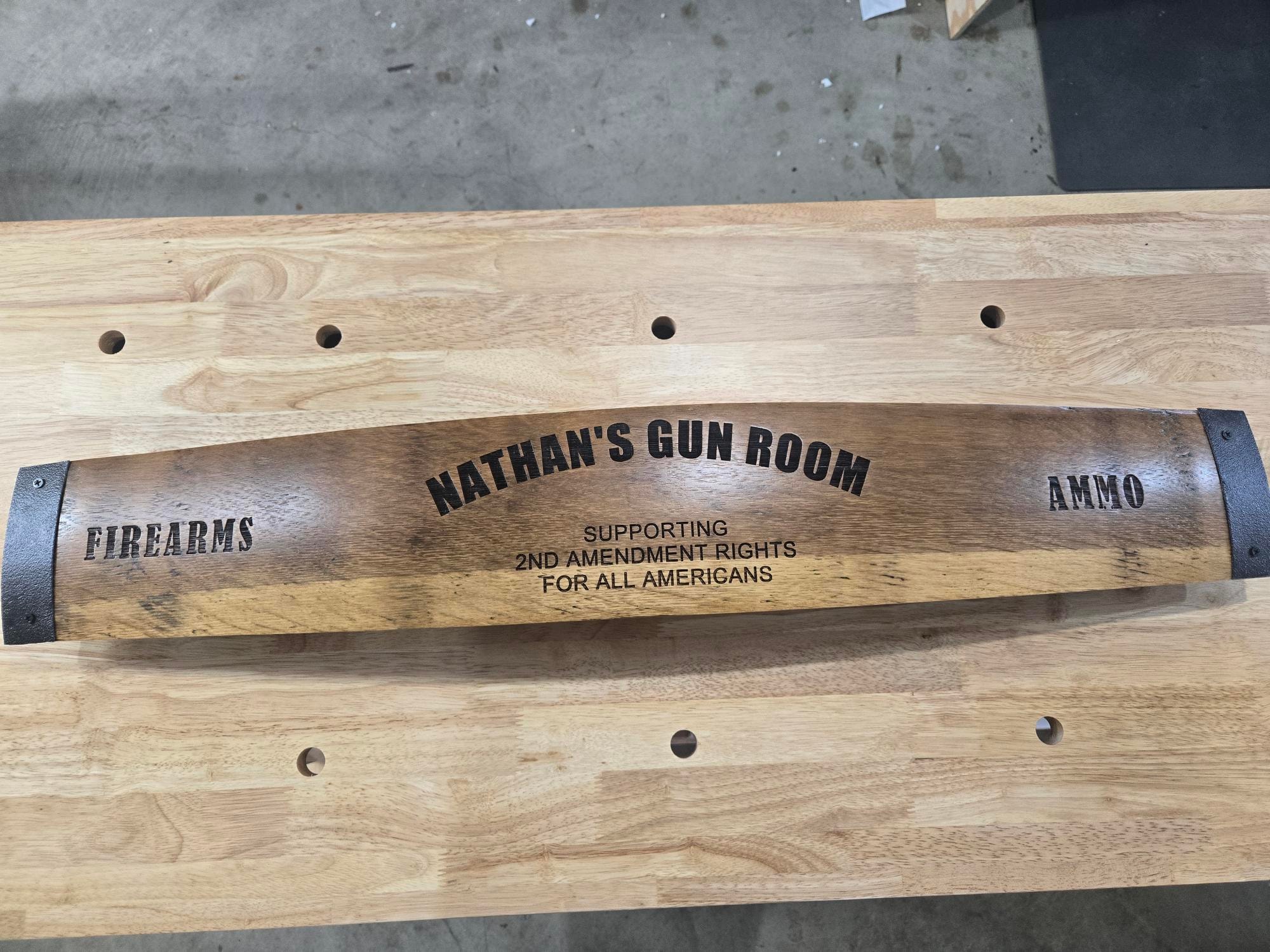 Personalized Whiskey Barrel Staves