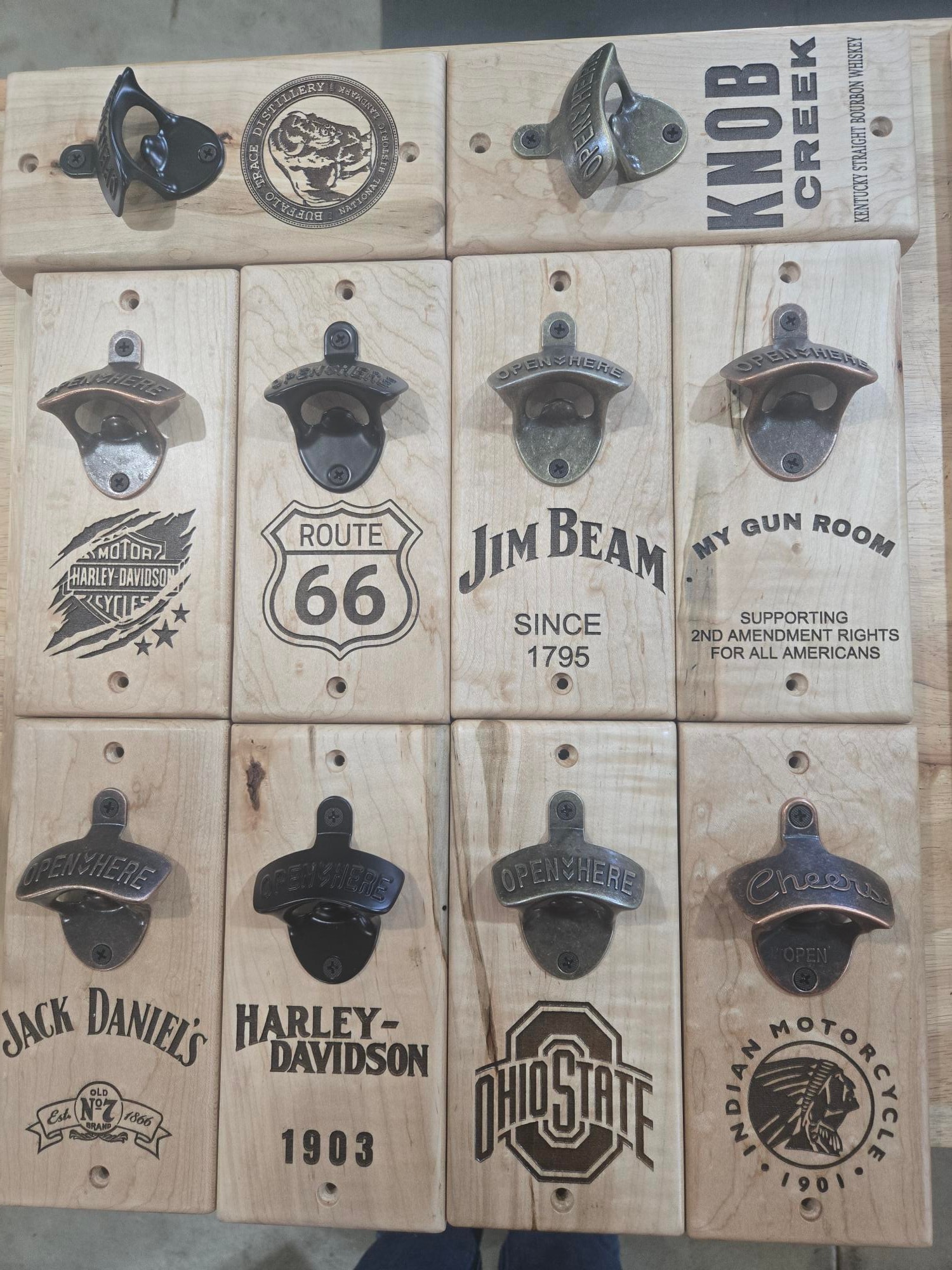 Wall-Mounted Bottle Openers